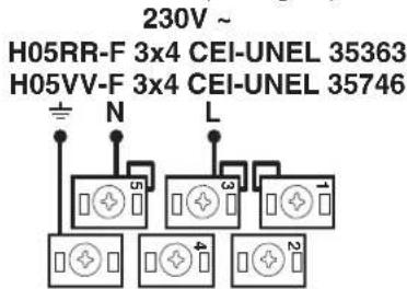 SCHOLTES CI 66V A S - Electrical connection Fitting the power supply cable - 2