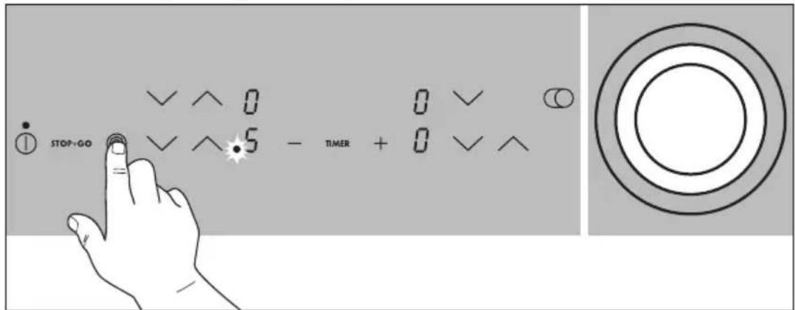 AEG-ELECTROLUX 76301 KF - Switching the triple ring zone on and off - 2