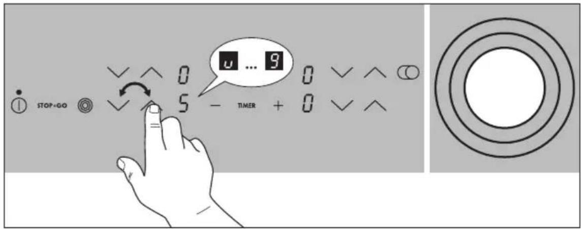 AEG-ELECTROLUX 76301 KF - Driekrings-kookzone in- en uitschakelen - 1