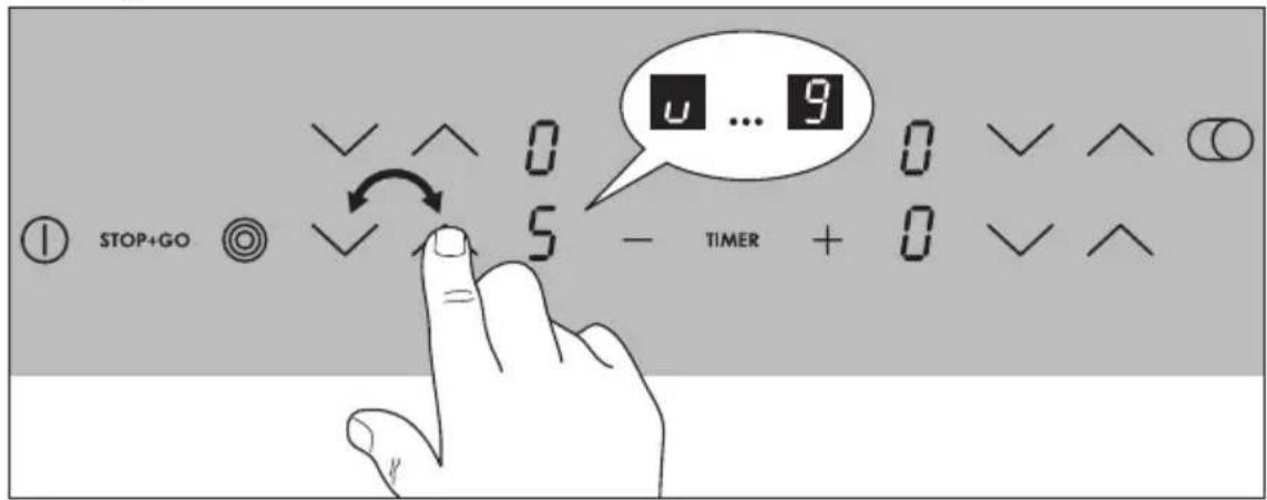 AEG-ELECTROLUX 76301 KF - Heat settings selecting - 1