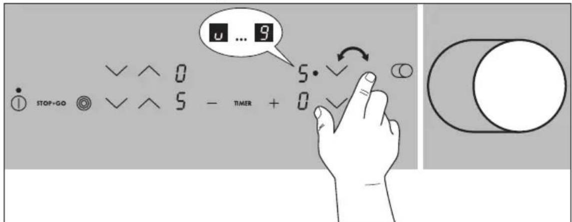 AEG-ELECTROLUX 76301 KF - Switching the casserole zone on and off - 1