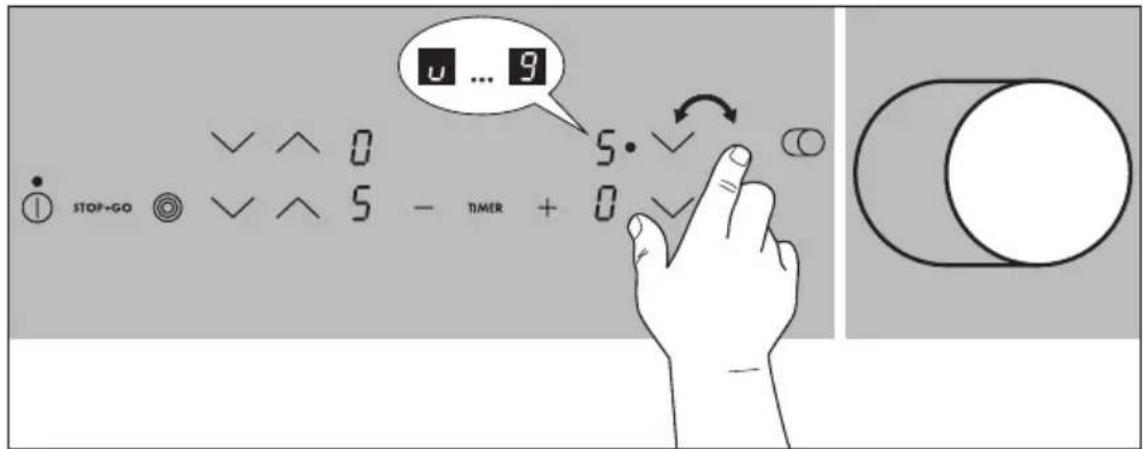 AEG-ELECTROLUX 76301 KF - Mettre en fonctionnement et à l'arrêt la zone de cuisson extensible - 1
