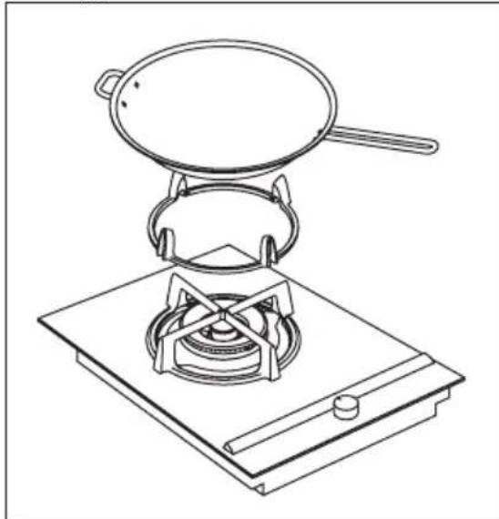 AEG-ELECTROLUX HC411520GB - Using the Wok Stand - 1