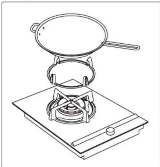 AEG-ELECTROLUX HC411520GB - De wokstandaard gebruiken - 1