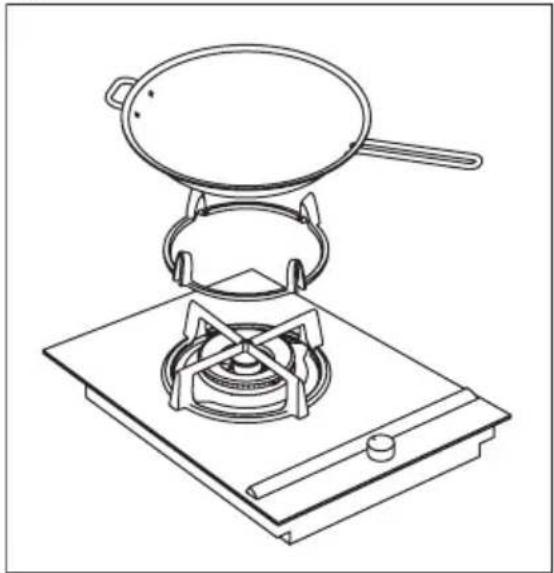 AEG-ELECTROLUX HC411520GB - Verwendung des Wok-Ständers - 1