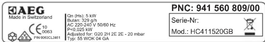 AEG-ELECTROLUX HC411520GB - Avertissement - 2