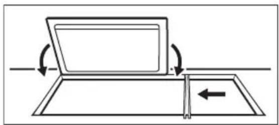 AEG-ELECTROLUX HC451220EB - De opening in het werkblad - 1