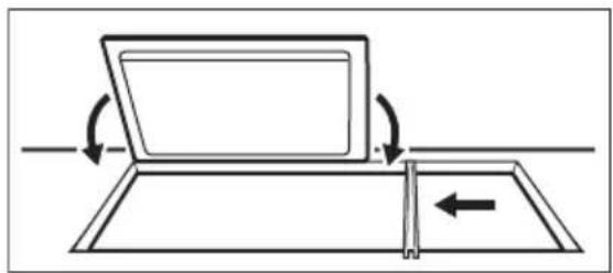 AEG-ELECTROLUX HC451220EB - Découpe du plan de travail - 1