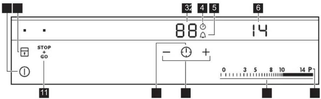 AEG-ELECTROLUX HC451220EB - Bedienfeldanordnung - 1