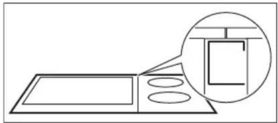 AEG-ELECTROLUX HC451500EB - Découpe du plan de travail - 1