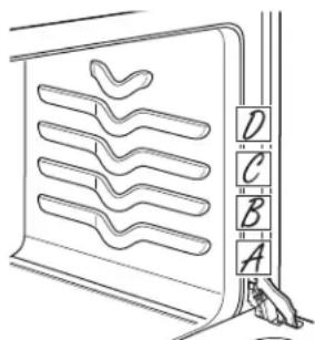 DANBY DR240WGLPC - OVEN SHELF POSITIONS - 1