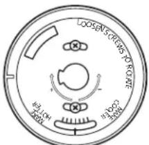 DANBY DR240WGLPC - POUR RÉGLER LE THERMOSTAT AVEC CE TYPE DE BOUTON - 2