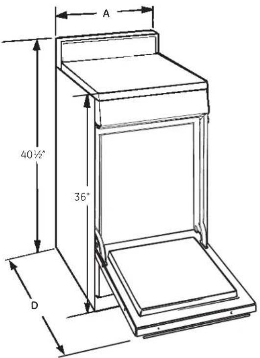 DANBY DR240WGLPC - DIMENSIONS ET DÉGAGEMENTS - 2