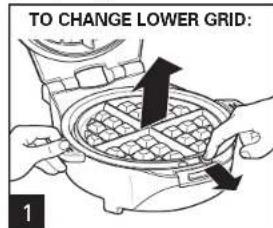 HAMILTON BEACH Breakfast Master 26046 - How to Change Grids - 2