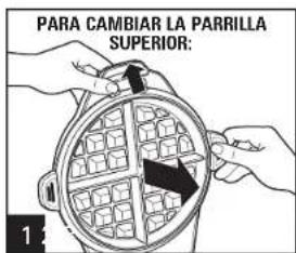 HAMILTON BEACH Breakfast Master 26046 - Como Cambiar las Parrillas - 1