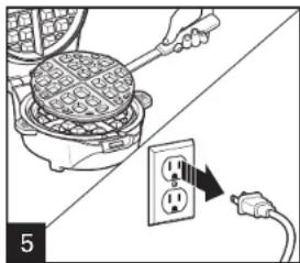 HAMILTON BEACH Breakfast Master 26046 - Comment utiliser des grilles à gaufres (suite) - 1