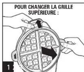 HAMILTON BEACH Breakfast Master 26046 - Comment changer les grilles de cuisson - 1