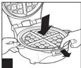 HAMILTON BEACH Breakfast Master 26046 - Comment changer les grilles de cuisson (suite) - 3