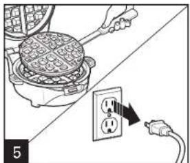 HAMILTON BEACH Breakfast Master 26046 - Como Usarlo Parrillas para Waffles (cont.) - 1
