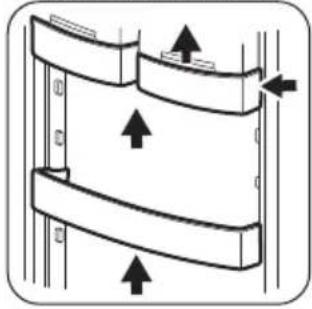 ZANKER KBA23022SK - Positioning the door shelves - 1
