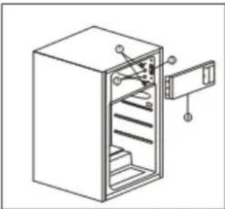 PKM KS 120.4 - Türanschlag des Gefrierfaches wechseln (nur bei Gerätebezeichnung KS-120.4A+ EB) - 2
