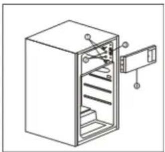PKM KS 120.4 - Reversing freezer door (only for appliance KS-120.4A+ EB) - 2
