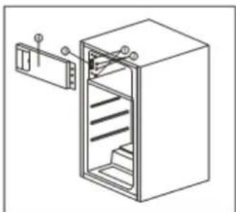 PKM KS 120.4 - Changer le côté d'ouverture de la porte de l'appareil (seulement pour désignation d'appareil ks-120.4a+ EB) - 1