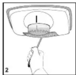 BLOMBERG KNM 1551 IF - Replacing the interior light bulb - 2