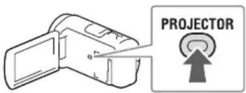 SONY HDRPJ430E - Verwenden des eingebauten Projektors (Modelle mit einem Projektor) - 2