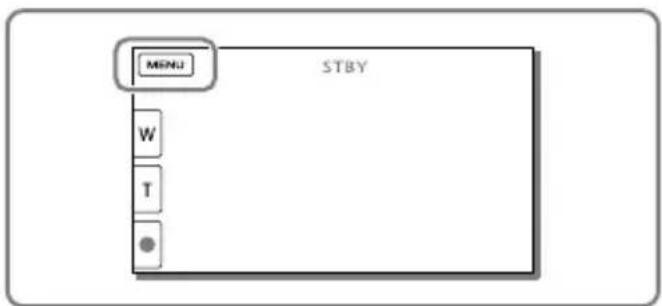 SONY HDRPJ430E - Een opnamemedium selecteren (Modellen met intern geheugen) - 1