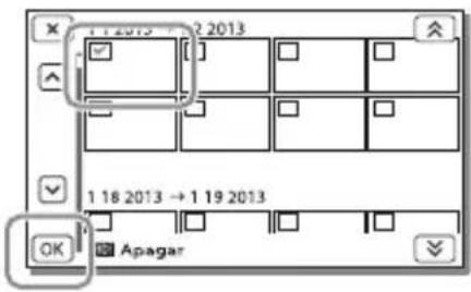 SONY HDRPJ430E - Apagar filmes e fotografias - 2