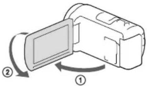 SONY HDRPJ430E - Para apresentar opções no ecrã LCD - 2
