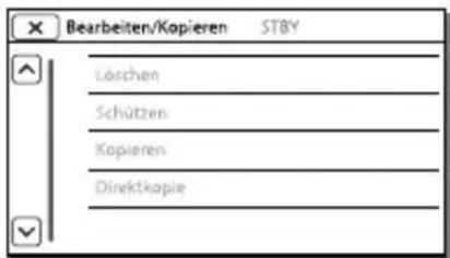 SONY HDRPJ430E - Wenn eine Menüoption nicht ausgewählt werden kann - 1