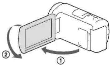 SONY HDRPJ430E - Affichage des options sur l'écran LCD - 3