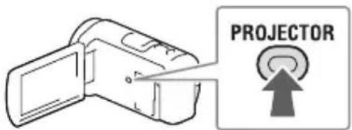 SONY HDRPJ430E - Utilisation du projecteur intégré (Modèles avec un projecteur) - 2