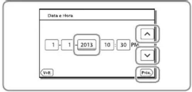 SONY HDRPJ430E - Ligação da alimentação e definição da data e da hora - 3