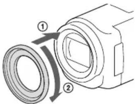 SONY HDRPJ430E - Para montar o Anel redutor - 1