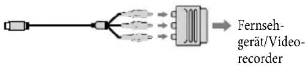 SONY HDRCX270E - Wenn Ihr Fernsehgerät/ Videorecorder über einen 21-poligen Adapter (EUROCONNECTOR) verfügbar - 1
