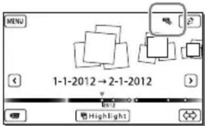 SONY HDRCX270E - Per riproduire sulla videocamera immagini presenti nell'apparecchio multimediale esterno - 1