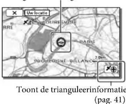 SONY HDRCX270E - Een kaart verkrijgen van de huidige locatie (trianguleerprioriteitsstand) - 1