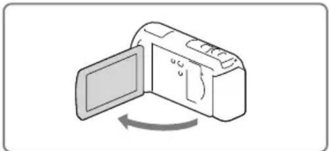 SONY HDRCX270E - Einschalten des Geräts und Einstellen von Datum und Uhrzeit - 1