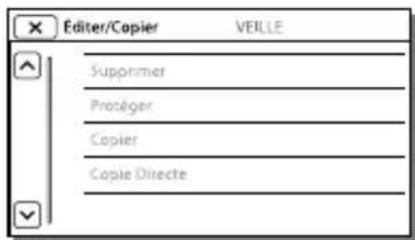 SONY HDRCX270E - Lorsque vous ne pouvez pas selectionner une option d'un menu - 1