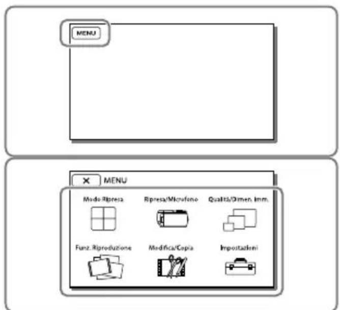 SONY HDRCX270E - Uso dei menu - 1