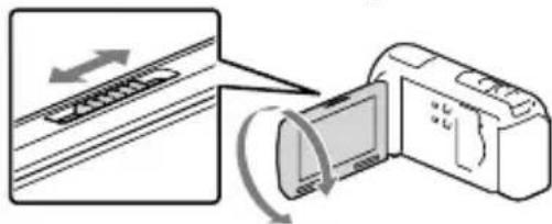 SONY HDRCX270E - Pas de scherpstellung van het geprojecteerde beeld aan met de PROJECTOR FOCUS-knop. - 1