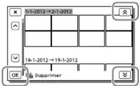 SONY HDRCX270E - Pour effacer tous les films/toutes les photos d'une date selectionnee en une seule fois - 1