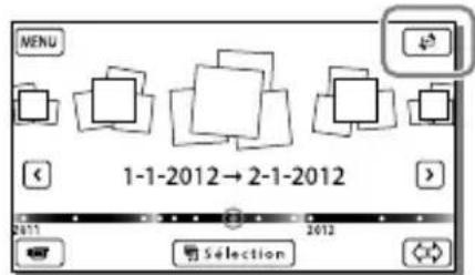 SONY HDRCX270E - Sélectionnez la position d'enregistrement. - 1