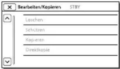 SONY HDRCX270E - Wenn eine Menüoption nicht ausgewählt werden kann - 1