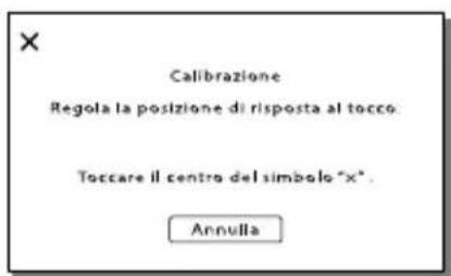 SONY HDRCX270E - Informazioni sulla regolazione del pannello sensibile al tocco ([Calibrazione]) - 1