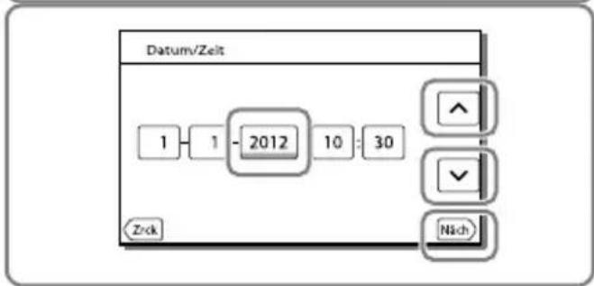 SONY HDRCX270E - Einschalten des Geräts und Einstellen von Datum und Uhrzeit - 4
