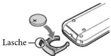 SONY HDRCX270E - So tauschen Sie die Batterie in der drahtlosen Fernbedienung aus - 1
